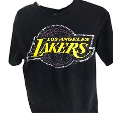 VTG T-shirt NBA Los Angeles Lakers UNK Blue Label Tee Sz M Athleisure Basketball