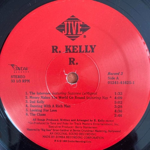 R. Kelly R. 3LP Vinyl 1998 US ORIGINAL JIVE Records R&B 41625-1 - Picture 7 of 7