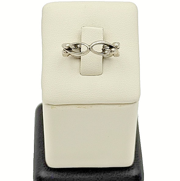 925 Sterling Silver Art Deco Style Ring - Size 7.25
