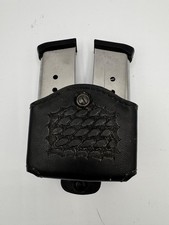 Vintage Safariland Colt 1911 Dual Magazine Pouch SafariLaminate Basketweave