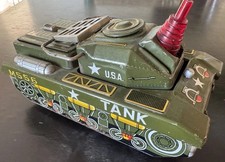 Yonezawa Toys M566 US Army Tank Tin Litho From Large Collection - Japan