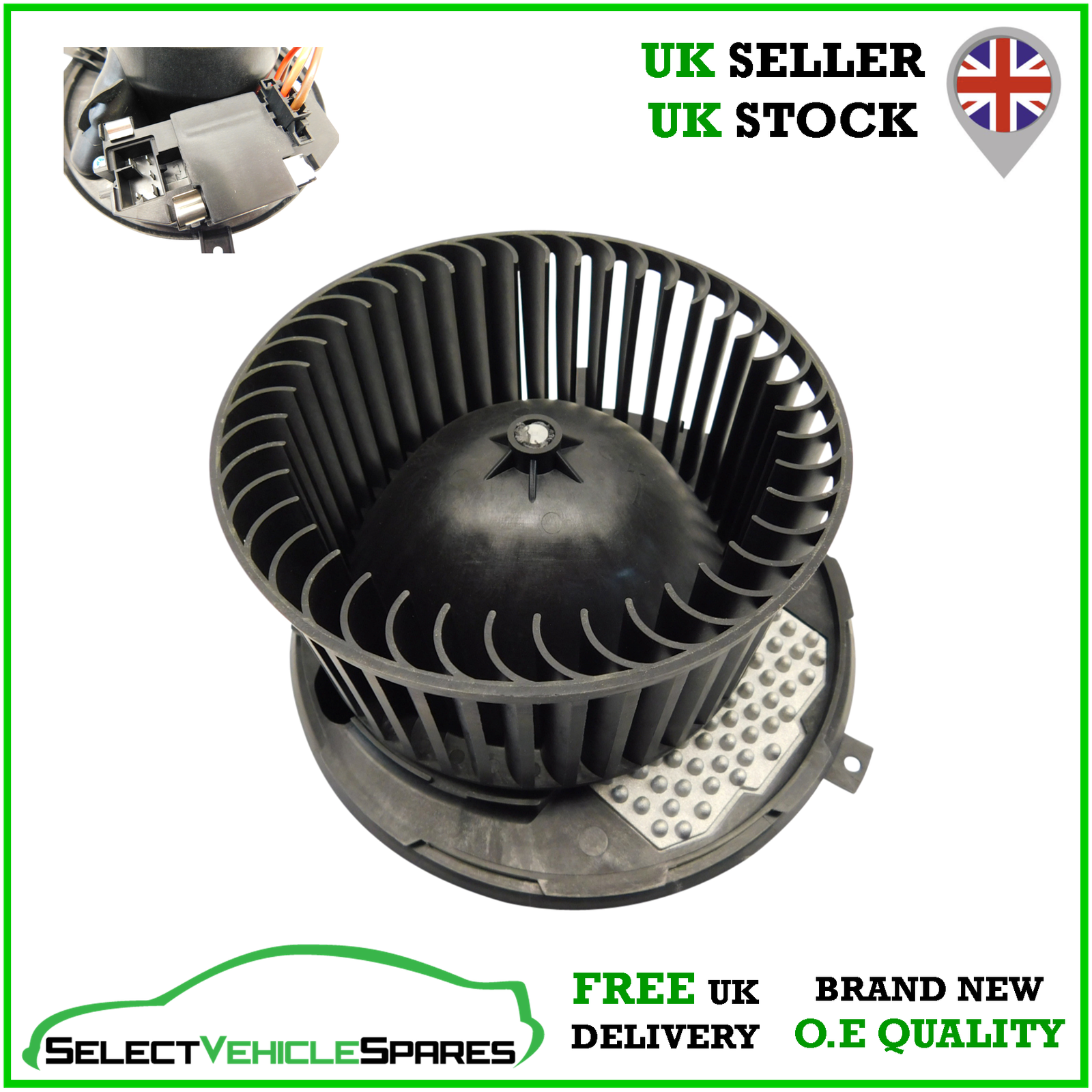 NEW VW SCIROCCO MK3 HEATER BLOWER FAN AIR CON MOTOR RHD (DIGITAL AC) 2008-2018