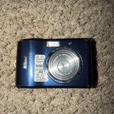 Nikon COOLPIX L18 8.0 MP Blue Digital Camera - For Parts or Repair Battery Leak