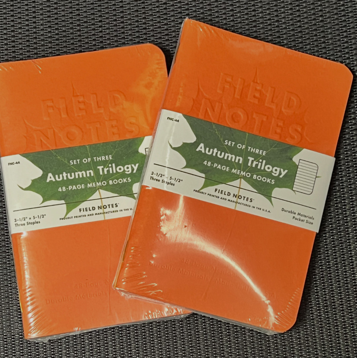 Field Notes FNC-44 Autumn Trilogy Limited Edition Fall 2019 NEW SEALED
