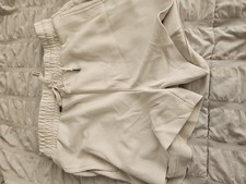 Member's Mark Sandwash Shorts Women's Medium Cream Drawstring Lounge Athletic