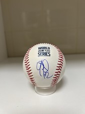 YANDY DIAZ TAMPA BAY RAYS SIGNED 2020 WORLD SERIES BASEBALL BAS COA