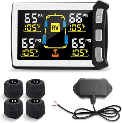 #ad #ad RV Trailer Tire Pressure Monitoring System Tire Pressure Monitor with Color LCD $109.99