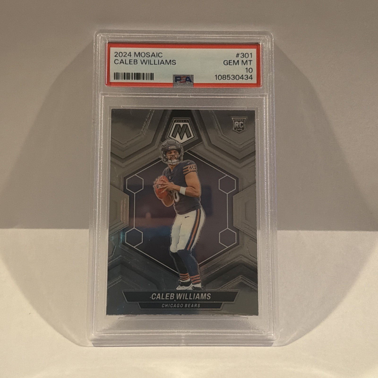 2024 Panini Mosaic Caleb Williams #301 Rookie PSA 10
