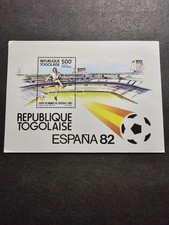 TIMBRE TOGO COUPE DU MONDE DE FOOTBALL BLOC N°163 NEUF **  MNH 1982