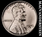 1943-D Lincoln Wheat Cent - Re-processed  Scarce  High Grade  No Reserve  #K856