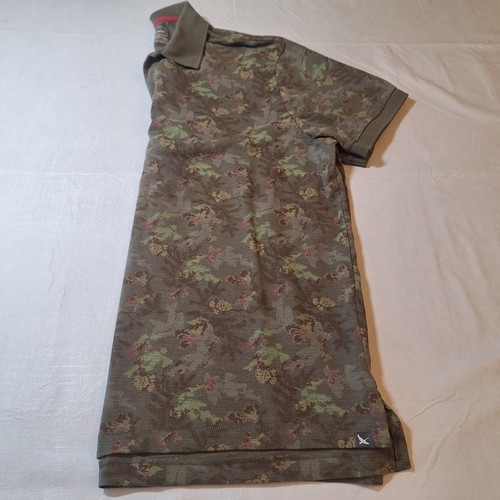 Eddie Bauer Green Floral Short Sleeve Polo Shirt Outdoor Tropical Hawaiian Sz XL - Picture 12 of 12