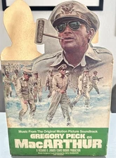 Gregory Peck As MacArthur Motion Picture Soundtrack Store Display Standee 1977