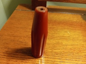 CATALIN VTG .CHERRY RED HANDLE 4" X 1" X 1/2" MADE IN U.S.A. EXCELLENT CONDITION