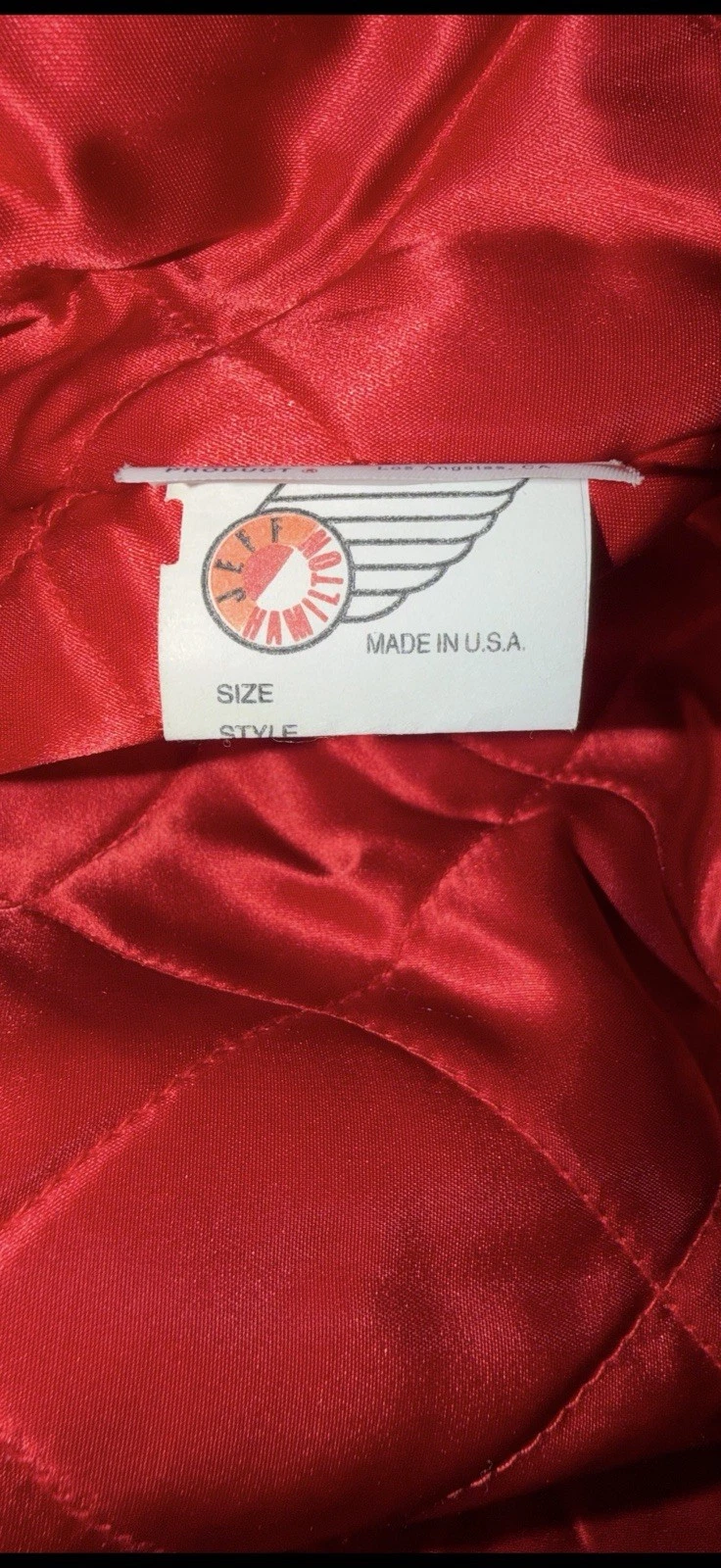 New RARE JH Design Jeff Hamilton 1993 Chicago Bulls Leather Wool Satin Jacket !! - product detail image 13