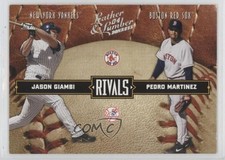 2004 Donruss Leather & Lumber Rivals Silver Pedro Martinez Jason Giambi HOF 07xx