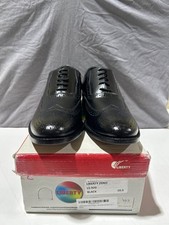 LIBERTYZENO Genuine Leather Adult Wingtip Lace up Oxford Dress Shoes Black 10.5M
