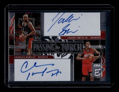 2022-23 Donruss Elite Charles Barkley Jabari Smith Jr Passing the Torch Auto