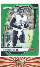 2024 Panini Prizm #54 Gervon Dexter Sr. Green Chicago Bears