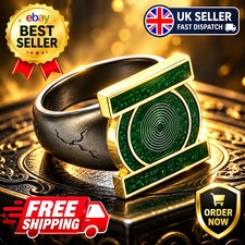 Lanterns Inspired Green Lantern Ring Hal Jordan John Stewart Size Made To Order