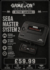 Sega Master System II Console Tested Working 2 Controllers & Leads Retro