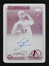 2024 Topps Chrome Rookie Printing Plate Magenta 1/1 Slade Cecconi Auto 1s4s