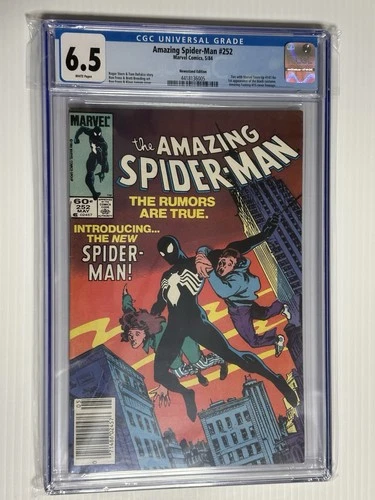 Amazing Spider-Man #252 CGC 6.5 WP (Marvel 1984) Newsstand 1st Black Suit. 🔑