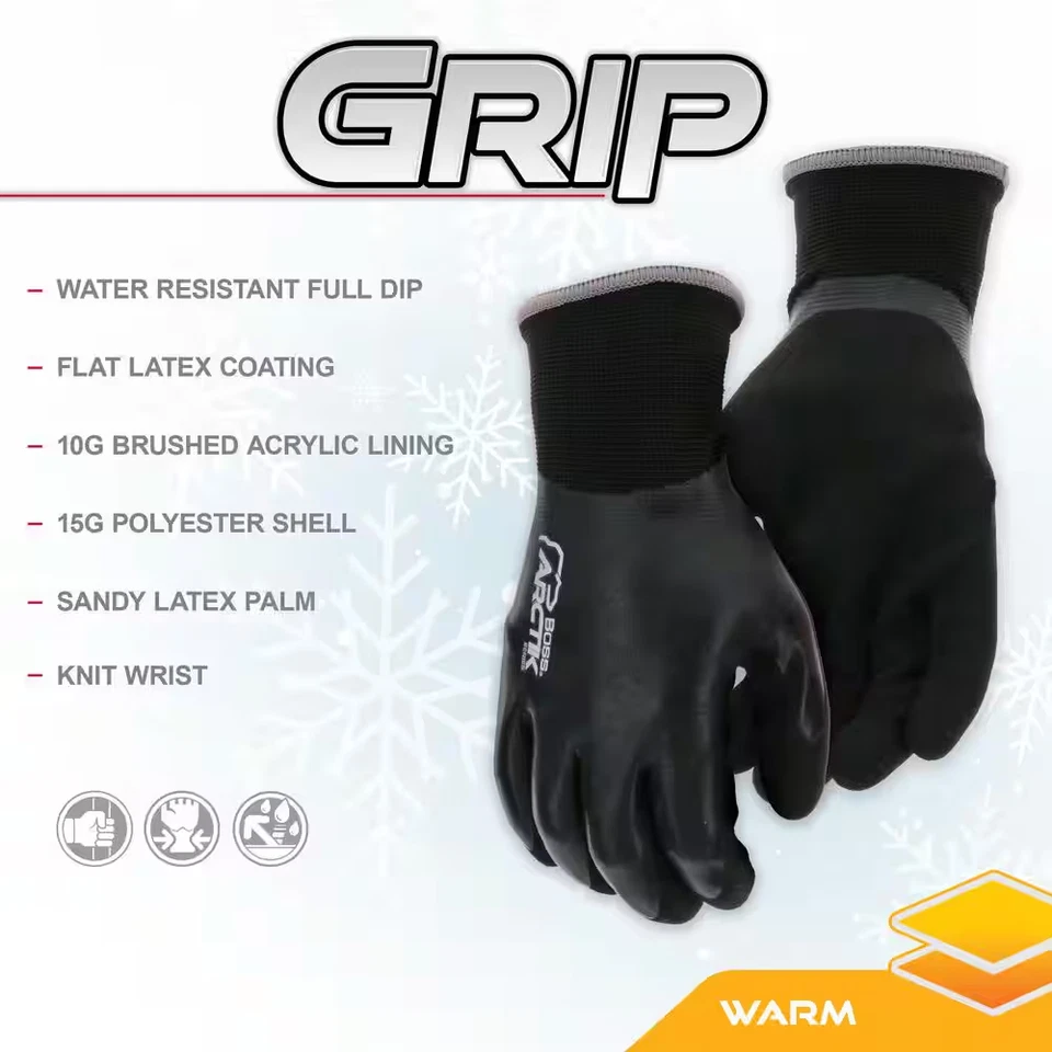 Arctik Hombres X-Large Doble Capa Látex Recubierto Acrílico Forrado Clima Frío Exterior y Foto 3 de 4