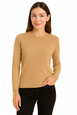 Ladies Crew Neck Jumper Ex High Street Soft Knit Long Sleeve Casual Top RRP £18