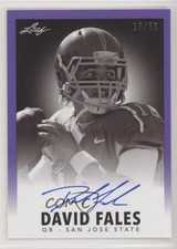 2014 Leaf Originals 1960 Design Purple 19/50 David Fales #DF1 Auto 0c2