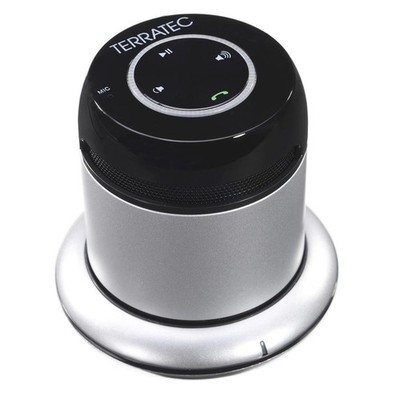 TERRATEC CONCERT BT mobile silber Bluetooth Lautsprecher USB Lautsprecherbox