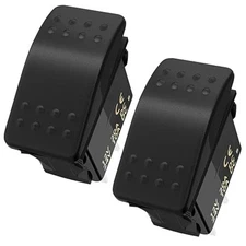 Rocker Switch 12V Marine Boat 2 Pin Rocker Switch 20A SPST On Off Toggle Switch