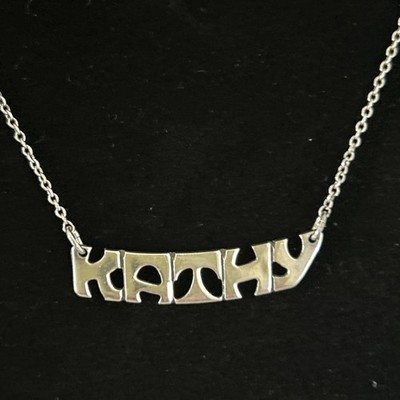 Initial Necklace. Vintage 8 1/4 Inches. Marked Handmade By Leonore DOSKOW..925
