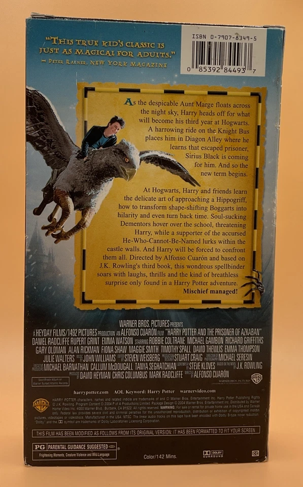 Harry Potter and the Prisoner of Azkaban VHS 2004 *Buy 2 Get 1 Free* - Image 2 of 4