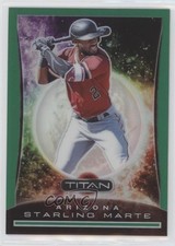 2020 Panini Chronicles Titan Green 13/50 Starling Marte #17 w6z