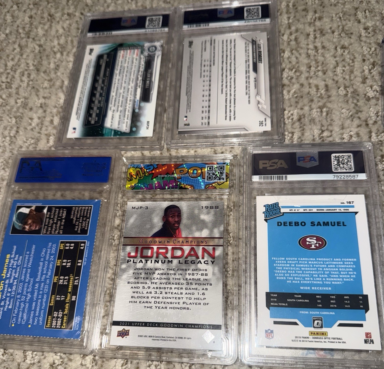 20 Card Lot PSA 10 9 8 LeBron James Michael Jordan Flawless SSP Autograph Auto view 8