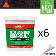 6x Everbuild Flue Jointing Compound Ready Mixed Non Setting Compound - 1kg