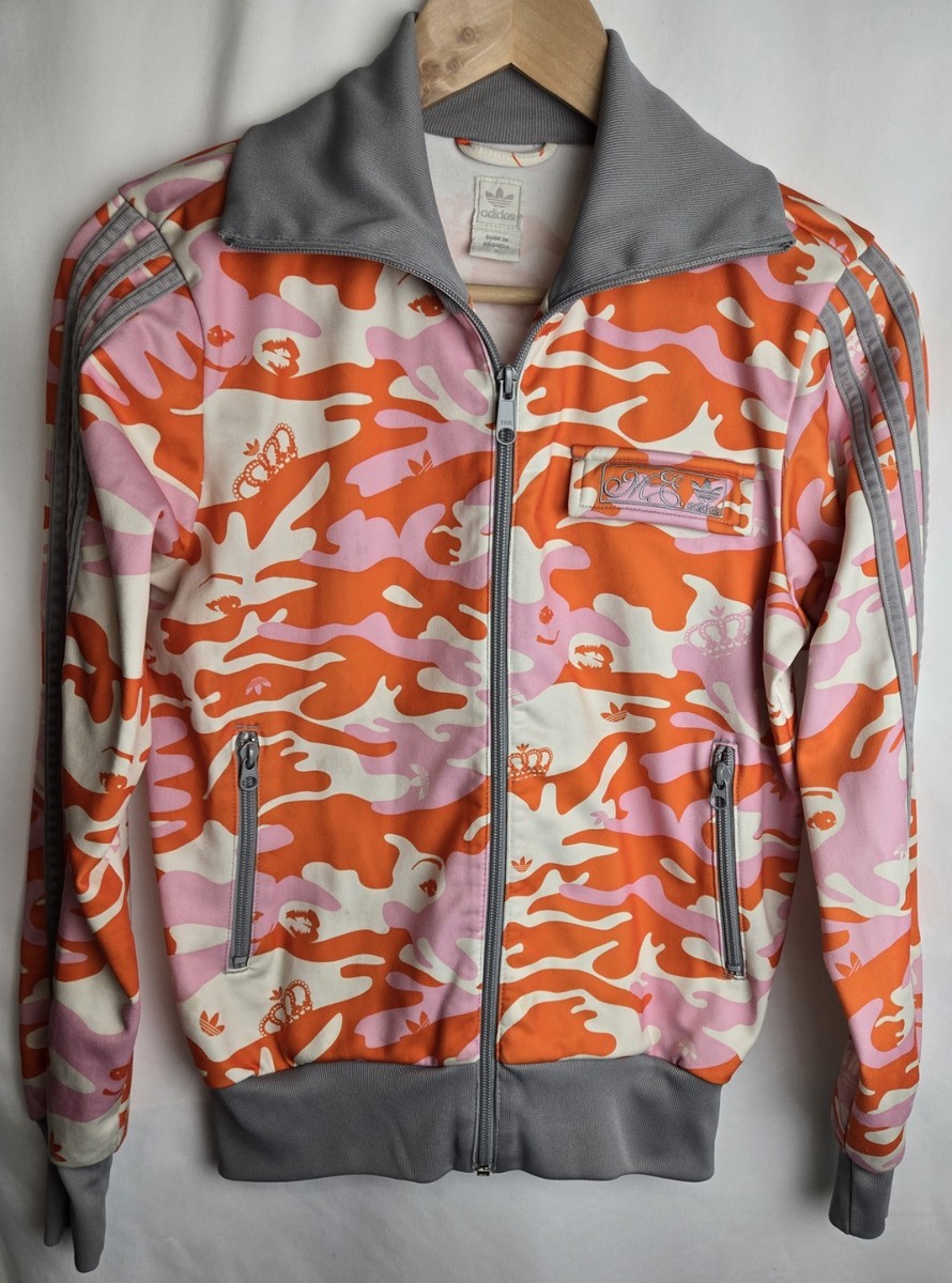 Adidas Missy Elliott Pink Orange Camo Track Jacket Small | eBay
