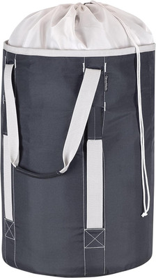 Extra Large Laundry Backpack Tote - Pack of 4, Charcoal/Cream