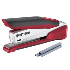 Paperpro Metal Stapler One Finger Technology Ergonomic Jam Free 28 Sheets Red