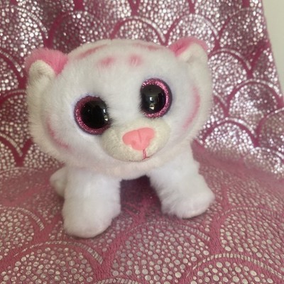 TY Tabor der rosa gestreifte Tiger Beanie Boo Safari Zoo große Katze sauber 6'' Bob
