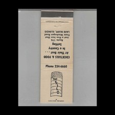 Matchbook Cover The Silo Cocktails & Food Lake Bluff, IL