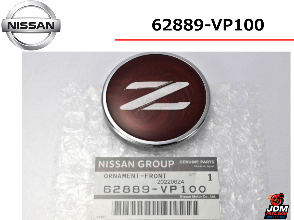 NISSAN Genuine Front Hood RED Emblem FAIRLADY Z32 1998-20 300ZX