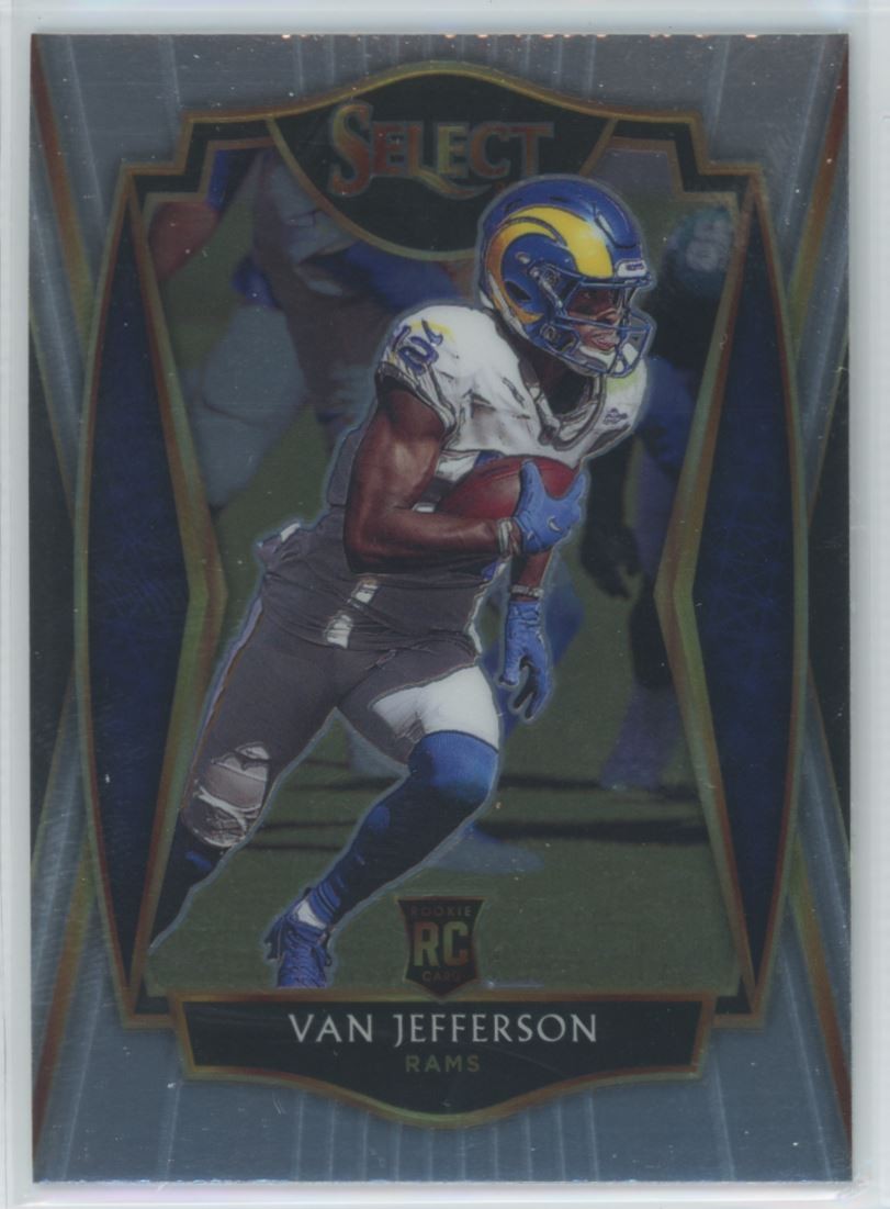 2020 Panini Select Van Jefferson Premier Level RC Los Angeles Rams #171