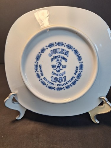 Vintage 1981 Julen Rorstrand Sweden, Limited Edition Collectors Plate. - Picture 6 of 7