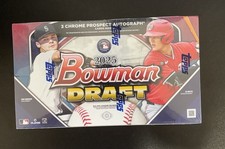 2025 Bowman Draft Baseball Hobby Box - 3 Autos per box- New Factory Sealed