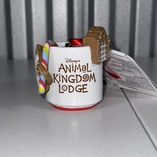 Disney Parks Animal Kingdom Lodge Lion King Gingerbread Hot Cocoa Mug Ornament!