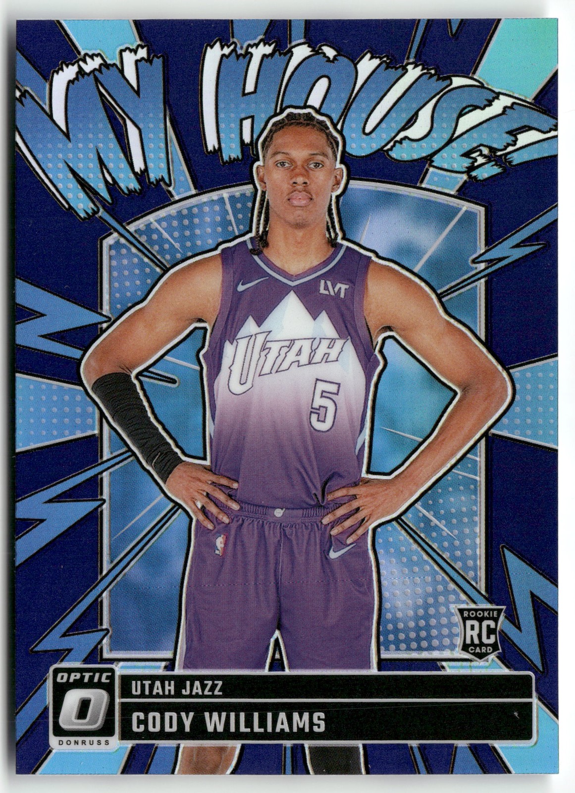 2024-25 Donruss Optic #4 Cody Williams My House Purple