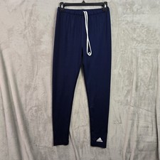 Adidas Womens Medium Sweat Pants Navy Blue White Sweatpants Jogger