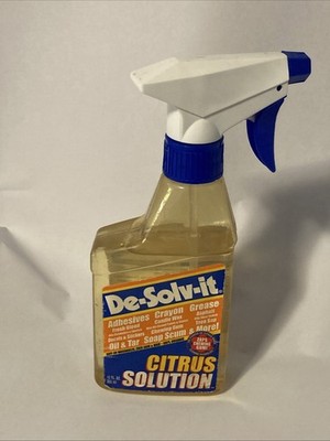 Vintage 2000 De-Solv-it Multi-Purpose Remover Used Bottle Citrus Solution