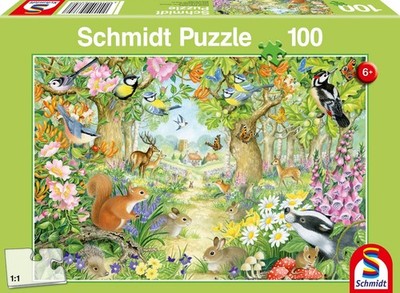 Puzzle Schmidt Spiele Tiere im Wald 100 Teile 100 Teile